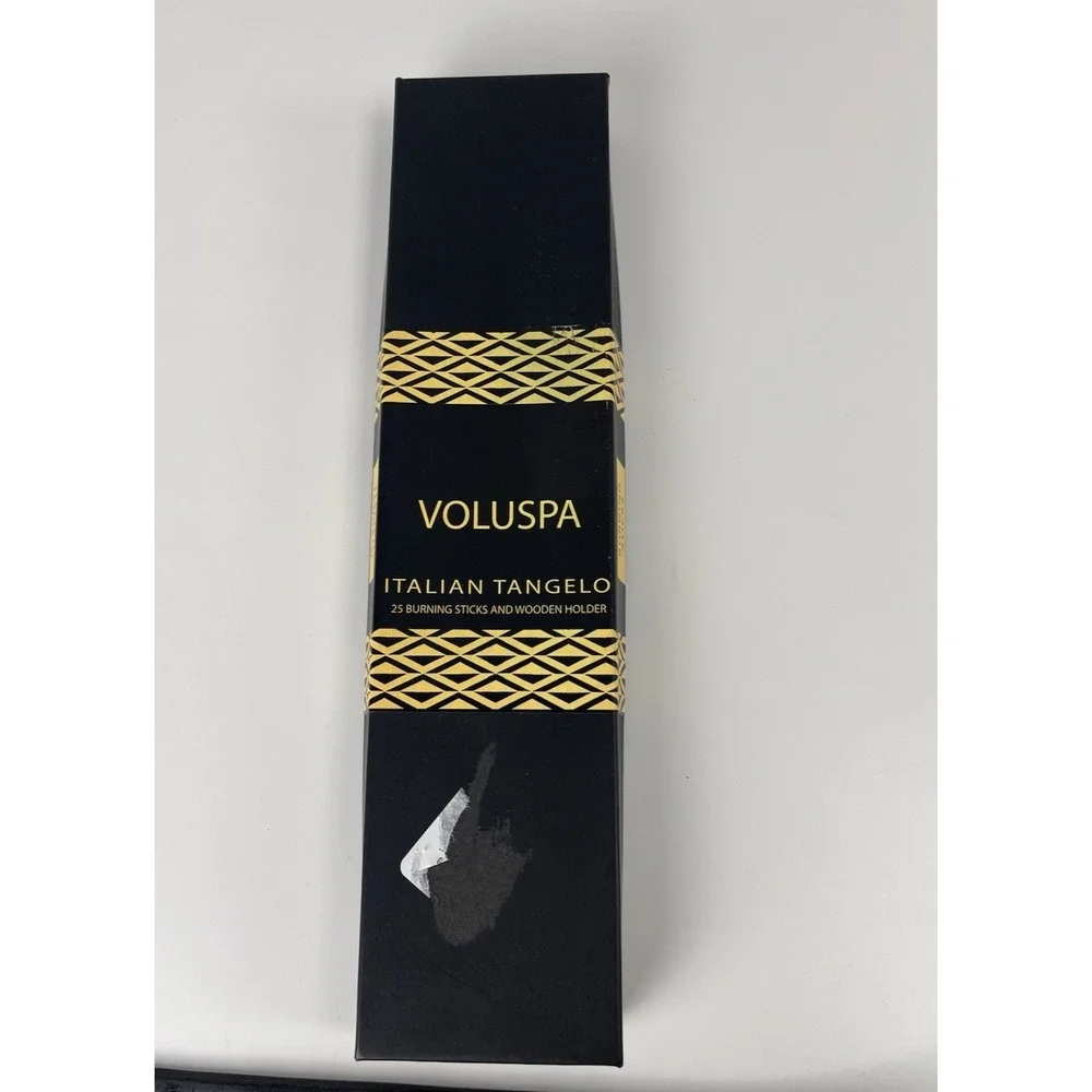 Bath & Body Works Voluspa Italian Tangelo Incense Burning Sticks Wooden Holder‎